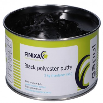 Mastic polyester noir